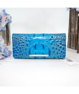Brahmin Electric Indigo Ombre Melbourne Leather Ady Bifold Wallet NWT - $2,698.30 MXN