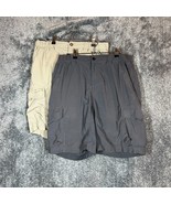 The North Face Nylon Cargo Shorts Mens Medium Lot of 2 Bundle Outdoors H... - $27.59