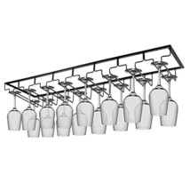 Wine Glass Rack Under Cabinet, 6 Row Extreme Large Stemware Hanger, Meta... - £67.86 GBP