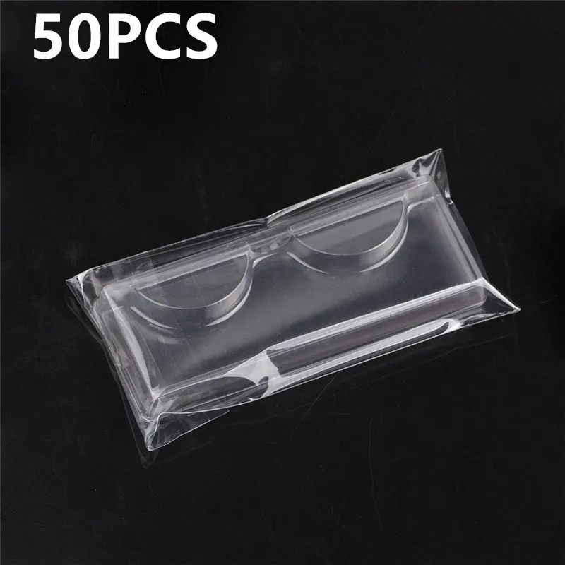 100pcs pink clear false eyelash packaging box lash boxes each individual package custom thumb200