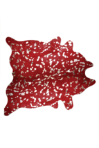 72 Inch X 84 Inch Red And Silver Cowhide - Area Rug - €386,57 EUR