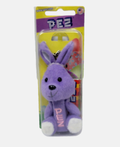 PEZ Purple Easter Bunny Plush PEZ Dispenser Keychain Candy 2012 NEW - £3.90 GBP