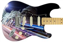 Guitar Skin Axe Wrap Re-skin WHITE HOUSE U.S CAPITAL 400 - $44.50
