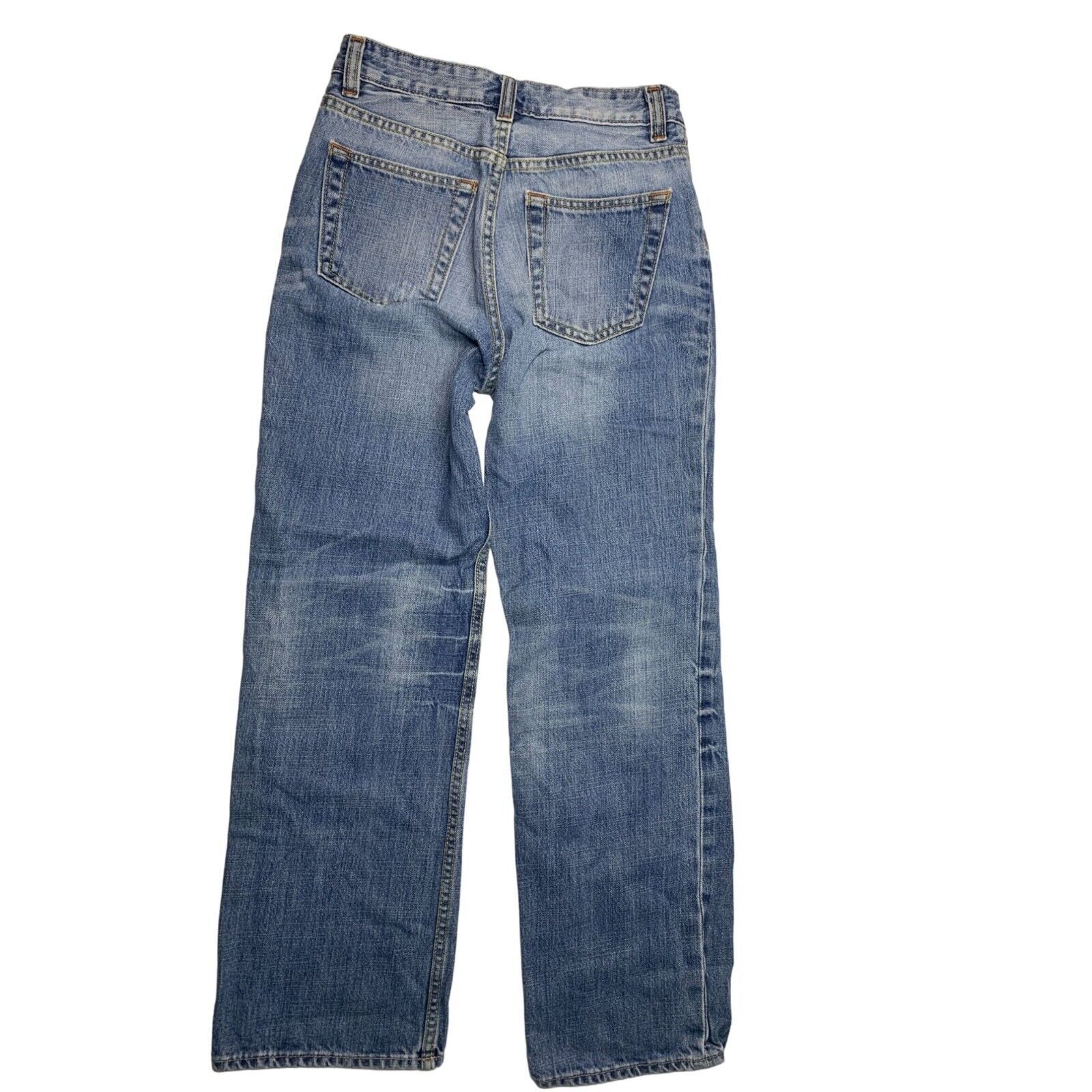 Gap Denim Boys Siz 14 R Original Fit Distressed Jean Denim Jeans LIght Wash Stra - $12.86
