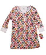 Paul Frank White Monkey Polka Dot Vintage 2009 Longe Sleeve Sleep Shirt ... - £12.58 GBP