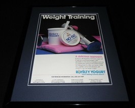 1990 Royelty No Fat Yogurt Framed 11x14 ORIGINAL Vintage Advertisement - $34.64