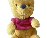 Winnie the Pooh Textured Fluffy 11  inch Plush Stuffed Animal Disney Parks  - £8.62 GBP