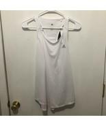 NWT Adidas Womens White Run It Light Tank Top Sleeveless Work Out Runnin... - $14.84