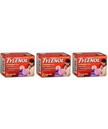Children&#39;s Tylenol Pain + Fever 160mg Acetaminophen Grape Tablets 24ct(3... - $346.80 MXN