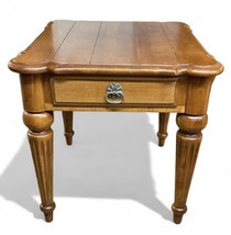 Ethan Allen Legacy Maple 1 Drawer Side Table End Table - £349.11 GBP