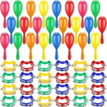 48 Pcs Shaker Musical Instruments Including 24 Pcs Plastic Percussion - £35.93 GBP