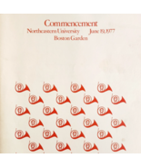 1977 Northeastern University Boston Garden Commencement Program Booklet ... - $42.03 CAD