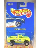 1991 Hot Wheels Blue Card Collector #198 PATH BEATER Day-Glo Lime w/Chro... - $10.25