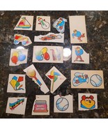 Vintage Sugar Bear Cereal Prize Bear Sports Stickers Baseball Tennis 197... - $1,276.91 MXN