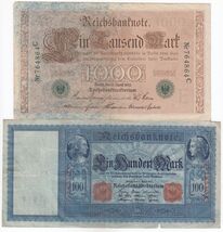 Alemania, Conjunto De 2 Billetes Diferentes, XF+ - $19.22