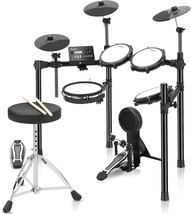 Electric Drum Set With 5 Quiet Mesh Pads,Electric Drum Kit For, Headphones - £332.14 GBP