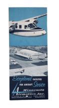 Vtg Minnesota Airmotive Inc. Brochure (Facilities for Aircrafts) Pilots ... - £12.34 GBP