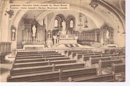 Quebec Postcard Montreal Saint Joseph Shrine Interior - £1.71 GBP