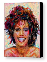 Framed Abstract Whitney Houston 8.5X11 Art Print Limited Edition w/signed COA - £15.09 GBP