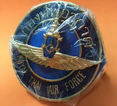 Royal Thai Air Force Car Badge Thailand Metal Collectible - $46.40