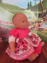 doll clothes 14-16" dress pink hello kitty berenguer/american bitty baby - $16.20