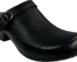 Eastland Women&#39;s Adele Black Leather Slip-on Clog Casual Shoes, 33978-01 - £42.69 GBP