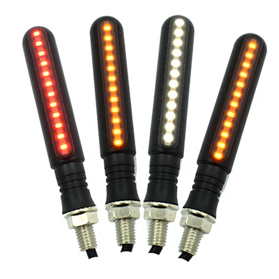 4PCS Motorcycle Turn Signals LED Built Relay Flowing Water Flashing Lights Stop  - £397.10 GBP