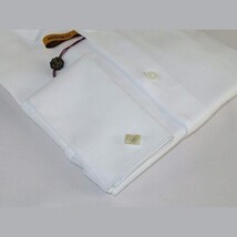 Mens long sleeves Cotton Shirt French Cuffs Wrinkle Resistance ENZO 61102 White image 3