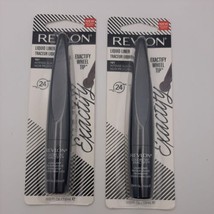Lot Of 2 Revlon Colorstay Exactify Wheel Tip Liquid Liner 101 Intense Black, New - $10.88