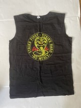 Cobra Kai Black Sleeveless Shirt Size XL Logo - $15.24