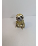 SLOTH Enamel Hinged Trinket Box Jeweled - $33.85 CAD