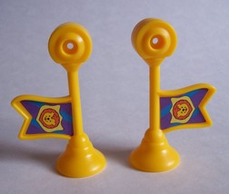 F P Little People Left &amp; Right Lion Flag Fanfare Trumpet Princess Kingdom Castle - £7.90 GBP