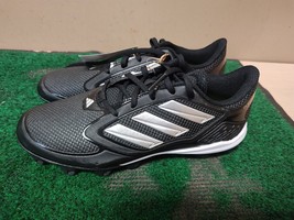 Adidas Purehustle 3 Md Womens Softball Cleats Size 8 BLACK/WHITE IG7138 - £22.31 GBP