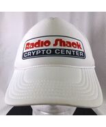 Rare Radio Shack Crypto Center White Mesh Trucker Hat Vintage Promo Cap - €24,29 EUR
