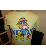 Vtg 1988 Richard Nixon Tan Ready Republican Political Cartoon Tshirt RAR... - £54.55 GBP