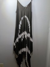 Kori America Tie Dye Handkerchief Dress Charcoal Large - $59.40