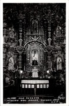 Tucson Arizona Alter and Reredos Mission San Xavier Frashers RPPC Postcard Z26 - £8.80 GBP