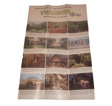 Historic Virginia &amp; Scenic Virginia 1970’s Fold-Out Brochure  - $127.11 MXN