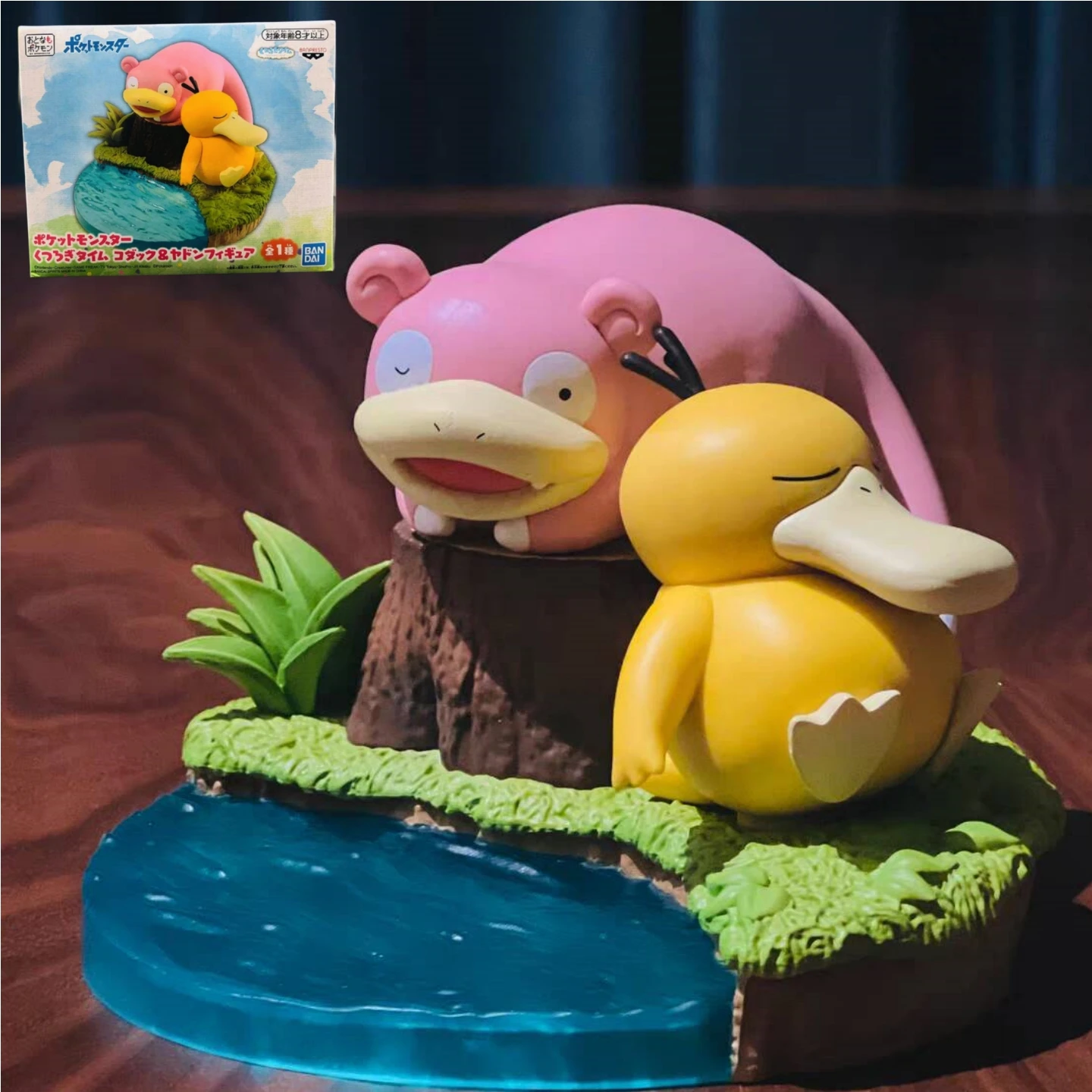 Japanese Scenic Pet Elf Reachable Duck And Stupid Hippo Ornament Party Table - £60.03 GBP+