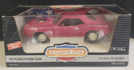 ERTL American Muscle 1970 Plymouth HEMI &#39;CUDA Pink/Moulin Rouge 1:18 Die... - £35.85 GBP