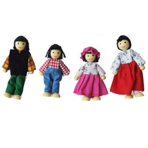 Fun Factory Asian Family Wooden Dolls 4pcs - £30.50 GBP
