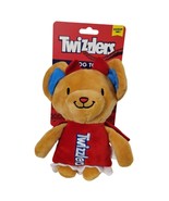 Hershey Twizzlers Teddy Bear Stuffed Plush Squeaky Dog Toy 7 in Crinkle New - £8.89 GBP