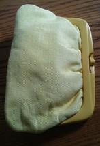 015 Vintage Yellow Made in Italy Clutch Purse Handbag No. 19 - $14.99