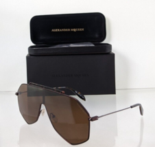 Brand New Authentic Alexander McQueen Sunglasses MQ 0138 Brown 004 99mm ... - £197.83 GBP