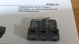 Siemens 3RV2901-1G Transverse Aux. Switch / PLUG-IN Front Mount / (1) Co Contact - £17.72 GBP