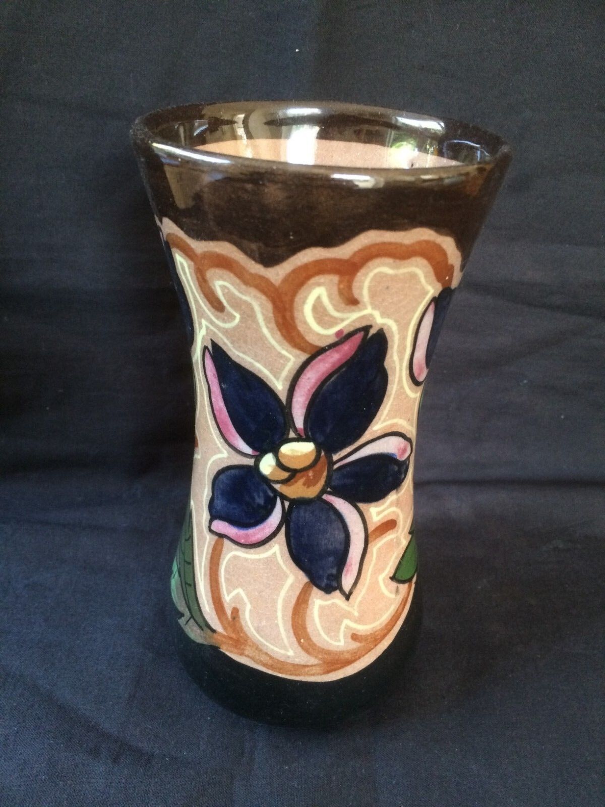 Ancien Hollandais Plateel Vase. Beau Couleurs - $78.54