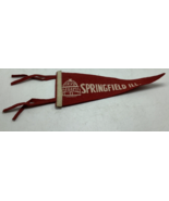 Vintage Springfield Illinois Abraham Lincoln felt Flag Pennant decor Cap... - $19.13 CAD