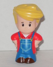 Fisher Price Current Little People Eddy Blonde as Farmer FPLP - $4.83