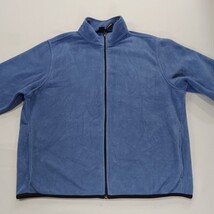 Woolrich John Rich And Bros Women's Blue Full Zip Fleece Jacket Pockets Size L image 12