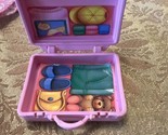 FISHER PRICE Loving Family Dollhouse PINK SUITCASE LUGGAGE for Doll Opens - $9.85